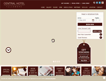 Tablet Screenshot of centralhoteltullamore.com